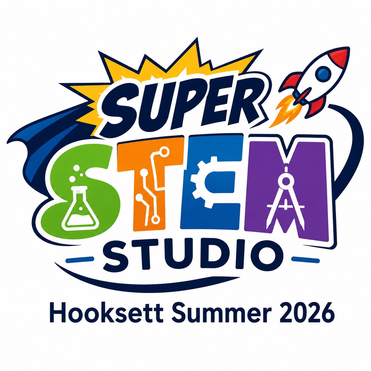 Super STEM Studio Hooksett Summer 2026 logo